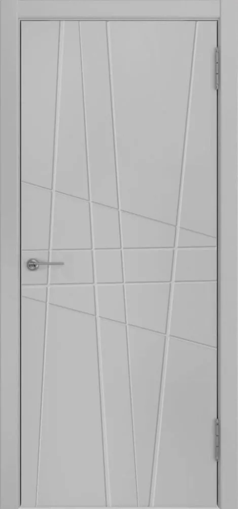 Фото Межкомнатная дверь Модель Line-2 серая эмаль (900x2000)